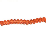 Rondelle Beads, Glass Beads, Faceted Glass Beads, Faceted Beads, Orange Beads, DIY Jewelry, Beading Supplies, Jewelry Supplies, 8x6mm, 72 pc
