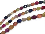 Natural Sapphire Gemstone Beads, Multi Sapphire Faceted Beads, Jewelry Supplies for Jewelry Making, Gemstone Beads, 13" Full Strand