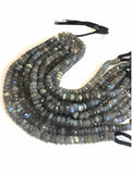 Labradorite Beads, Gemstone Beads, Labradorite, Jewelry Supplies, Jewelry Making, Wholesale Beads, Bulk Beads, Blue Flash 9.5" Strand, 7-9mm