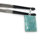 Amazonite, Amazonite Pendant, Gemstone Pendant, Silver Pendant, Sterling Silver Pendant, Natural Gemstone Pendant, Blue Pendant, 41.25x22mm