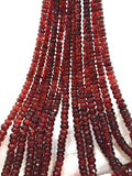 Natural Garnet Gemstone Beads, Genuine Mozambique Garnet Beads, Jewelry Supplies for Jewelry Making, Wholesale Beads, Bulk Beads, 5mm-5.5mm