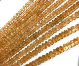 Citrine Gemstone Beads, Natural Citrine Beads, Jewelry Supplies for DIY Jewelry Making, Wholesale Bulk Beads, 5mm-5.5mm