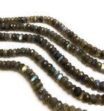 Labradorite Beads, Gemstone Beads, Labradorite, Jewelry Supplies, Jewelry Making, Wholesale Beads, Bulk Beads, Blue Flash 9.5" Strand, 7-9mm
