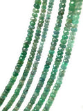 10" Natural Zambian Emerald Beads, Genuine Gemstone Beads, Wholesale Beads for DIY Jewelry, Jewelry Supplies for Jewelry Making, 2.5mm - 6mm