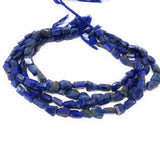Lapis Lazuli Beads, Gemstone Beads, Bulk Wholesale Beads, Nugget Beads, Jewelry Supplies, 9x6mm-12x10mm, 12.5" Strand