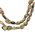 Natural Watermelon Tourmaline Beads, Gemstone Beads, Wholesale Bulk Beads, Jewelry Supplies 13" Strand