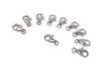 Wholesale 5 Pcs Sterling Silver Lobster Clasp, Lobster Claw Clasp, Jewelry Findings for DIY Jewelry Making, Bulk Silver findings, 11x7mm