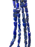 Lapis Lazuli Beads, Gemstone Beads, Bulk Wholesale Beads, Nugget Beads, Jewelry Supplies, 9x6mm-12x10mm, 12.5" Strand