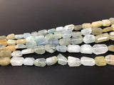 Aquamarine Beads, Aquamarine, Beading Supplies, Jewelry Making, Wholesale Beads, Bulk Beads, Natural Beads, Nugget Beads, 11.5" Strand