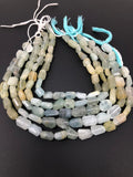 Aquamarine Beads, Aquamarine, Beading Supplies, Jewelry Making, Wholesale Beads, Bulk Beads, Natural Beads, Nugget Beads, 11.5" Strand