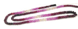Ruby Beads, Gemstone Beads, Shaded Ruby Beads, Wholesale Beads, Jewelry Supplies, July Birthstone, Jewelry Making, Bulk Beads, 3-4mm, 16"