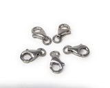Wholesale 5 Pcs Sterling Silver Lobster Clasp, Lobster Claw Clasp, Jewelry Findings for DIY Jewelry Making, Bulk Silver findings, 11x7mm
