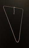Sterling Silver Necklace Chain, Silver Link Chain 1.3mm, Jewelry Findings, Wholesale DIY Jewelry Making Supplies, 18" Plus 2" Extender Chain