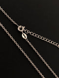 Sterling Silver Necklace Chain, Silver Link Chain 1.3mm, Jewelry Findings, Wholesale DIY Jewelry Making Supplies, 18" Plus 2" Extender Chain