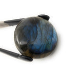 4 Pcs Labradorite Cabochon, Natural Gemstone Labradorite Cabochon, Wire Wrapping Jewelry Supplies, Wholesale Cabochons, 25mm-34mm