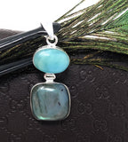 Labradorite Pendant, Larimar Pendant, Gemstone Pendant, Gemstone Jewelry, Sterling Silver Pendant, Bohemian Jewelry, Wholesale Pendant