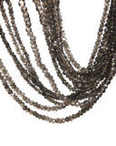 Natural Smokey Quartz Gemstone Beads, Jewelry Supplies for Jewelry Making, Wholesale Bulk Gemstone Beads, 12.5" Strand