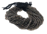 Natural Smokey Quartz Gemstone Beads, Jewelry Supplies for Jewelry Making, Wholesale Bulk Gemstone Beads, 12.5" Strand