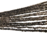 Natural Smokey Quartz Gemstone Beads, Jewelry Supplies for Jewelry Making, Wholesale Bulk Gemstone Beads, 12.5" Strand