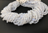 Natural Chalcedony Gemstone Beads, Jewelry Supplies for Jewelry Making, Wholesale Gemstone Beads, 13.5" Strand