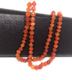 Natural Carnelian Gemstone Beads, Onion Shape Smooth Carnelian Beads, Jewelry Supplies for Jewelry Making, Bulk Wholesale Beads, 10" Strand
