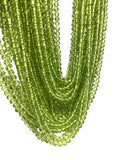 Natural Peridot Smooth Gemstone Beads, Genuine Gemstone Wholesale Beads, Bulk Beads for Jewelry Making, 4mm Beads, 13.75" Strand