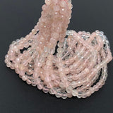 Morganite Beads, Gemstone Beads, Jewelry Supplies for Jewelry Making, Natural Morganite, 4.5-5mm , 12.5" Strand AAA Quality