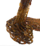 Natural Petro Tourmaline Beads, Gemstone Beads, Tourmaline Brick Beads, Wholesale Bulk Beads, AAA Quality - 4x3mm - 9x5mm , 13" Strand