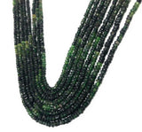 Natural Chrome Diopside Beads, Gemstone Beads, Wholesale Beads, Bulk Beads, Jewelry Supplies for Jewelry Making, 3- 3.5mm, 14"strand