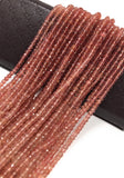 Strawberry Quartz Beads, Gemstone Beads, Jewelry Supplies for Jewelry Making, Bulk Beads, 4.5-5mm , 13" Strand
