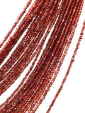 Garnet Gemstone Beads, Mozambique Garnet Beads, Jewelry Supplies for Jewelry Making, Wholesale Beads, Bulk Beads, 3 -3.5mm , 12.5" Strand