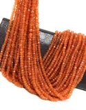 Carnelian Gemstone Beads, Natural Carnelian Beads, Jewelry Supplies for Jewelry Making, Bulk Beads, Wholesale Beads, 4.5- 5mm, 13" Strand