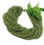 Natural Peridot Gemstone Beads, Genuine Gemstone Wholesale Beads, Bulk Beads for Jewelry Making, 3-3.5mm Beads, 13" Strand