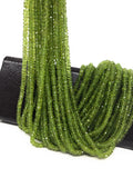 13" Natural Peridot Gemstone Beads, Genuine Gemstone Wholesale Bulk Beads for Jewelry Making, Peridot Beads AAA Quality, 4mm - 4.5mm