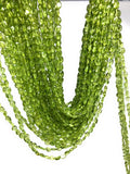 Natural Peridot Gemstone Oval Beads, Gemstone Wholesale Beads, Bulk Beads for Jewelry Making, 13"" Strand