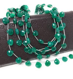 Green Onyx Beads, Gemstone Beads, Wholesale Beads, Bulk Beads, Jewelry Supplies for Jewelry Making, 8.5mm - 11mm, 8" Strand