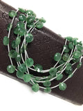 Green Strawberry Quartz Beads, Gemstone Beads, Jewelry Supplies for Jewelry Making, Wholesale Bulk Beads, 8" Strand