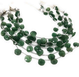 Green Strawberry Quartz Beads, Gemstone Beads, Jewelry Supplies for Jewelry Making, Wholesale Bulk Beads, 8" Strand