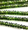 Natural Chrome Diopside Beads, Gemstone Beads, Wholesale Beads, Jewelry Supplies for Jewelry Making, AAA+ Grade, 3-5mm , 16" strand