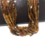 Natural Petro Tourmaline Beads, Gemstone Beads, Tourmaline Brick Beads, Wholesale Bulk Beads, AAA Quality - 4x3mm - 9x5mm , 13" Strand