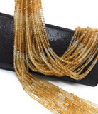 Citrine Gemstone Beads, Shaded Citrine Beads, Jewelry Supplies, Jewelry Making, Wholesale Beads, Bulk Beads, 3-4mm, 13" Strand
