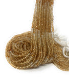 Citrine Gemstone Beads, Shaded Citrine Beads, Jewelry Supplies, Jewelry Making, Wholesale Beads, Bulk Beads, 3-4mm, 13" Strand