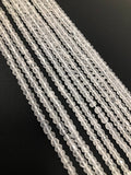 Crystal Quartz Beads, Gemstone Beads, Wholesale Beads, Bulk Beads, Jewelry Making Supplies, AAA Quality, 4-4.5mm, 13" Strand