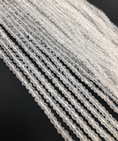 Crystal Quartz Beads, Gemstone Beads, Wholesale Beads, Bulk Beads, Jewelry Making Supplies, AAA Quality, 4-4.5mm, 13" Strand