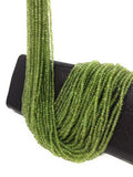 Natural Peridot Gemstone Beads, Genuine Gemstone Wholesale Beads, Bulk Beads for Jewelry Making, 3-3.5mm Beads, 13" Strand