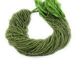 Natural Peridot Gemstone Beads, Genuine Gemstone Wholesale Beads, Bulk Beads for Jewelry Making, 3-3.5mm Beads, 13" Strand