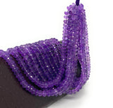 Natural Amethyst Beads, Jewelry Making Supplies, Wholesale Beads, Gemstone Beads, Bulk Beads, 9"Strand