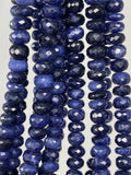 Sodalite Gemstone Beads, Natural Gemstone Beads, Beading Supplies for Jewelry Making, Wholesale Beads, Bulk Beads, 8-9mm, 8"Strand