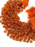 Natural Carnelian Gemstone Beads, Jewelry Supplies for Jewelry Making, Bulk Wholesale Beads, 8" Strand