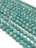Amazonite Gemstone Beads, Jewelry Supplies forJewelry Making, Wholesale Beads, Bulk Beads, 8-10mm, 10" Strand